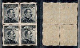COLONIE - Egeo - Patmo - 1916 - 20 Cent Su 15 Cent Michetti (8) - Quartina - Gomma Integra - Ottima Centratura - Other & Unclassified