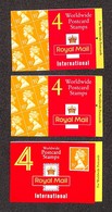 GRAN BRETAGNA - 1993/1996 - Folded Booklets 4 X 35p (GK 5/7) - 3 Libretti - Nuovi - Autres & Non Classés