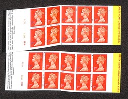 GRAN BRETAGNA - 1994 - Folded Booklets 10 X 1st Class Red (HD 14/15) - "Chance To Win E Kite" - 2 Libretti - "You've Won - Sonstige & Ohne Zuordnung