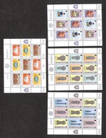 GRAN BRETAGNA - Isle Of Man - 1976/1978 - Europa (82/87 + 122/127) - 2 Serie Complete In Foglietti - Gomma Integra - Otros & Sin Clasificación