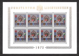 LIECHTENSTEIN - 1973 - Minifoglio Stemma (590) - Gomma Integra (65) - Autres & Non Classés