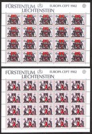 LIECHTENSTEIN - 1982 - Europa (791/792) - Serie Completa In Minifogli - Gomma Integra - Otros & Sin Clasificación