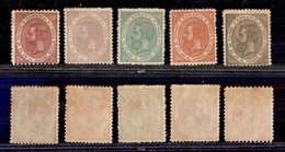 ROMANIA - 1891 - 25° Anniversario Regno Carli I (90/94) - Serie Completa - Gomma Integra - Lievi Tracce D'umido - Altri & Non Classificati