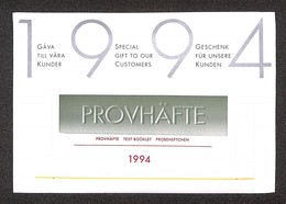 SVEZIA - 1994 - Special Gift To Our Customer - Libretto Di Prova (MH195) - Nuovo - Sonstige & Ohne Zuordnung