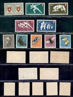 SVIZZERA - 1950 - Pro Patria + Pro Juventute (545/554) - 2 Serie Complete - Gomma Integra (40) - Other & Unclassified