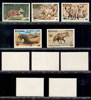 BOTSWANA - 1977 - Fauna (182/186) - Serie Completa - Gomma Integra (75) - Otros & Sin Clasificación