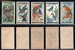 CIAD - 1961/1963 - Uccelli (82/86) - Serie Completa - Gomma Integra - Leggera Abrasione Sul 200 F (40) - Autres & Non Classés