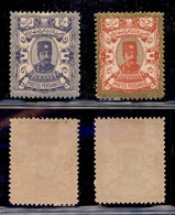 IRAN - 1894 - Scià Nassier 5 + 10 Kr (88/89) - 2 Valori - Gomma Originale - Altri & Non Classificati