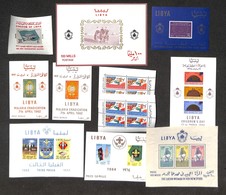 LIBIA - 1962/1966 - 11 Foglietti Del Periodo - Gomma Integra (80+) - Otros & Sin Clasificación