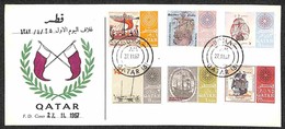 QATAR - 1967 - Navi (323/328) - Serie Completa Su Busta FDC 21.11.67 (40) - Altri & Non Classificati