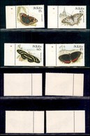 SAN CRISTOFORO E NE - 1990 - Farfalle (271/274) - Serie Completa Bordo Foglio - Gomma Integra - Autres & Non Classés