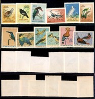 VIETNAM - 1963/1966 - Uccelli (275/280 + 456/461) - 2 Serie Complete - Nuove Senza Gomma (46) - Altri & Non Classificati