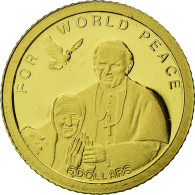 Monnaie, Îles Salomon, Elizabeth II, Jean Paul II Et Mère Térèsa, 5 Dollars - Isole Salomon