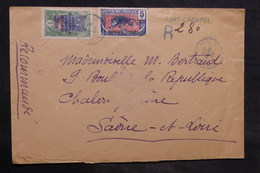 OUBANGUI - Enveloppe En Recommandé De Fort Crampel Pour La France En 1926,  Affranchissement Plaisant - L 34504 - Covers & Documents