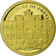 Monnaie, Palau, Fontaine De Trevi, Dollar, 2009, CIT, Proof, FDC, Or, KM:241 - Palau
