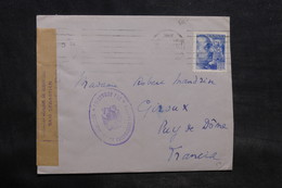 ESPAGNE - Enveloppe De Barcelone Pour La France Avec Contrôle Postal De San Sebastian - L 34528 - Bolli Di Censura Nazionalista