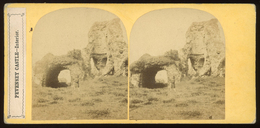Stereoview - Pevensey Castle East Sussex ENGLAND C.1860s - Stereoscopi