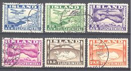 Islande: Yvert N° A 15/20°; La Série Complète; Cote 65.00€ - Luftpost