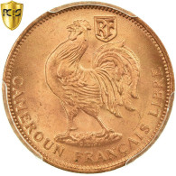 Monnaie, Cameroun, 50 Centimes, 1943, Pretoria, PCGS, MS65RD, Bronze, KM:6 - Cameroun