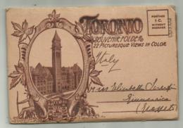 TORONTO SOUVENIR FOLDER 22 PICTURESQUE VIEWS IN COLOR 1913 FG - Toronto