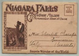 NIAGARA FALLS  SOUVENIR FOLDER 22 PICTURESQUE VIEWS IN COLOR 1915  FG - Cataratas Del Niágara