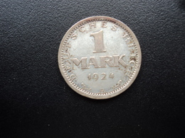 ALLEMAGNE : 1 MARK   1924 A    KM 42 *     TTB+ - 1 Mark & 1 Reichsmark