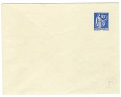 France, Entier Postal, Enveloppe , F3, Papier Blanc Intérieur Mauve - Standard Covers & Stamped On Demand (before 1995)