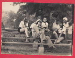245053 / Pioneer Organization YOUNG GIRLS  BOYS , Vintage Original Photo ,  Bulgaria Bulgarie - Personnes Anonymes