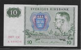 Suède - 10 Kronor - Pick N°52 - TTB - Svezia