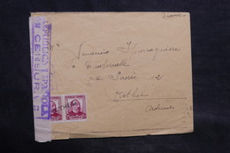 ESPAGNE - Enveloppe Pour La France En 1936 Avec Contrôle Postal Républicaine - L 34530 - Republicans Censor Marks