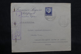 ESPAGNE - Enveloppe De Palafrugell Pour La France En 1937 Avec Contrôle Postal - L 34537 - Republikeinse Censuur