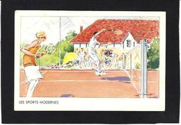CPA Tennis Sport Publicité Publicitaire Réclame Non Circulé Médecine Voir Scan Du Dos - Tennis