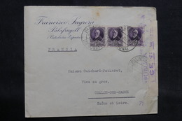 ESPAGNE - Enveloppe Commerciale De Palafrugell Pour La France En 1937 Avec Contrôle Postal - L 34541 - Republikanische Zensur