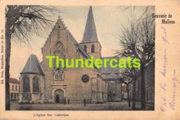 CPA MECHELEN MALINES SOUVENIR DE CARTE COLORISEE NELS SERIE 30 NO  17 L'EGLISE SAINTE CATHERINE - Malines