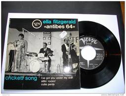 ELLA FITZGERALD "ANTIBES 64" CRICKETT SONG - VERVE 45 EO MEDIUM 74097 - Jazz