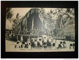 NOUVELLE GUINEE  -  MEKEO - Préparation De Danse - Papouasie-Nouvelle-Guinée