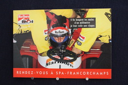 F-242 / Affiche Publicitaire, Malboro - World Championship Team - Ayrton Senna - Rendez-vous à  Spa - Francorchamps - Sportsmen