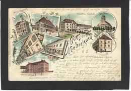 CPA Haut Rhin 68 Neuf Brisach Alsace Circulé En 1899 Précurseur Litho - Neuf Brisach