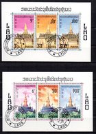 Col15  Laos Asie 1976 Bloc  N° BF 50 Et 51 Oblitéré Used , Cote : 14,00 Euro - Laos