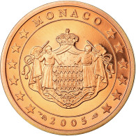 Monaco, 2 Euro Cent, 2005, BE, FDC, Copper Plated Steel, KM:168 - Monaco