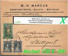 EARLY OTTOMAN SPECIALIZED FOR SPECIALIST, SEE.... Brief Nach Braunschweig Mit Mi. Nr. 871 - Storia Postale