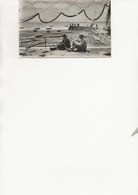 CARTE PHOTO " LA BERNERIE EN RETZ " -LE PORT A MAREE MONTANTE - ANNEE 1956 - La Bernerie-en-Retz