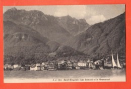 TSN-28 Saint-Gingolph  Lac Léman Et Grammont, Voiliers. Circulé 1908 - Saint-Gingolph