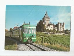 VUFFLENS 4745  LE CHATEAU ET LE BAM (BIERE APPLES MORGES)  TRAIN CIRCULANT - Apples