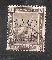 Perfin Perforé Firmenlochung Egypt SG 84 TC&S  Thomas Cook And Son - 1915-1921 Protettorato Britannico