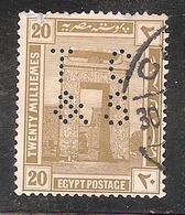 Perfin Perforé Firmenlochung Egypt YT50 TC & S Thomas Cook And Son - 1915-1921 Protettorato Britannico