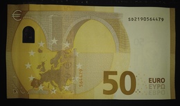 50 EURO S016B2 Italy DRAGHI Serie SD Ch 19 Perfect UNC - 50 Euro