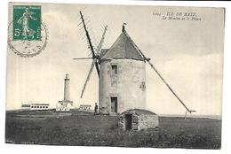 ILE DE BATZ - Le Moulin Et Le Phare - MOULIN A VENT - Ile-de-Batz