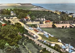 Delcampe - En Avion Au Dessus De .... Arromanches (Calvados) Le Camping - Arromanches