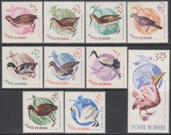 ROUMANIE 1965 10 TP Oiseaux Migrateurs N° 2145 à 2154 Y&T Neuf ** - Unused Stamps